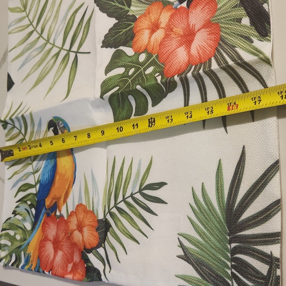 4 Pcs Decorative floral bird pillow cases 18x18 - Picture 8 of 10